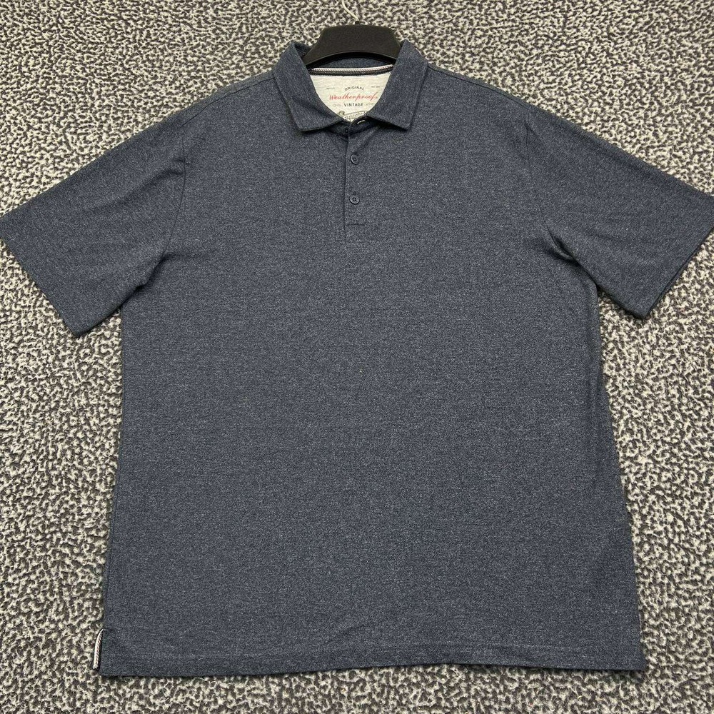 Weatherproof Golf Polo Shirt Men Extra‎ Large Blue Short Sleeve Collared XL